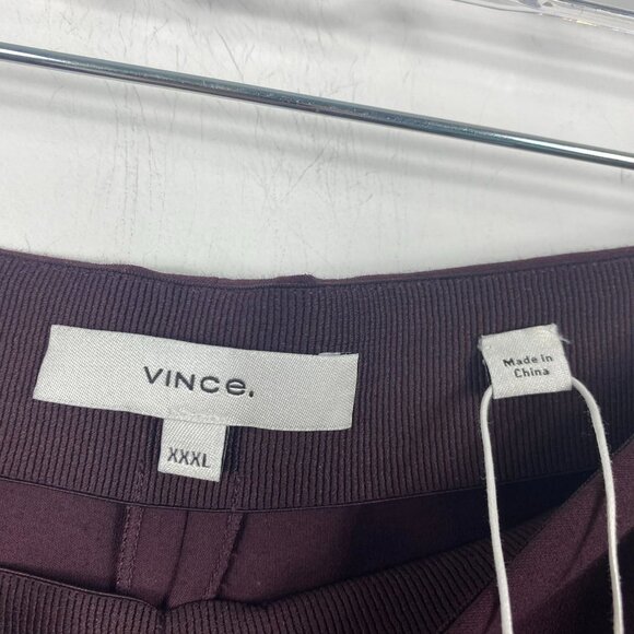 NWT VINCE Pants Plus Size Maroon Burgundy Purple Pull On Career Pants XXXL 3X - Picture 6 of 16